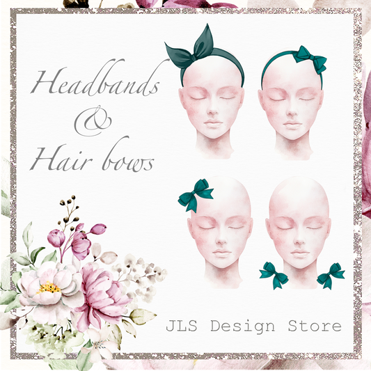 JLS GIRL 3 Teal School Book Bags, Bows and Headbands add on