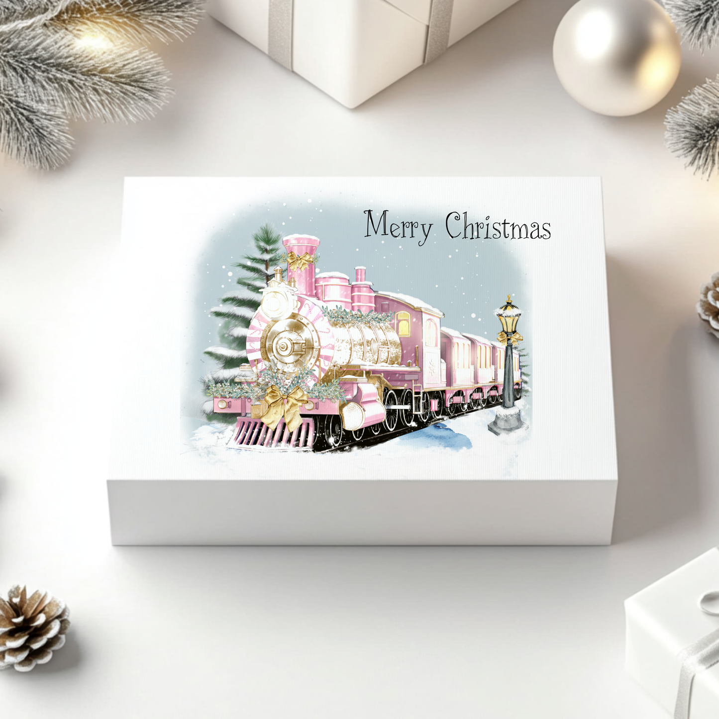 Pink Christmas Trains