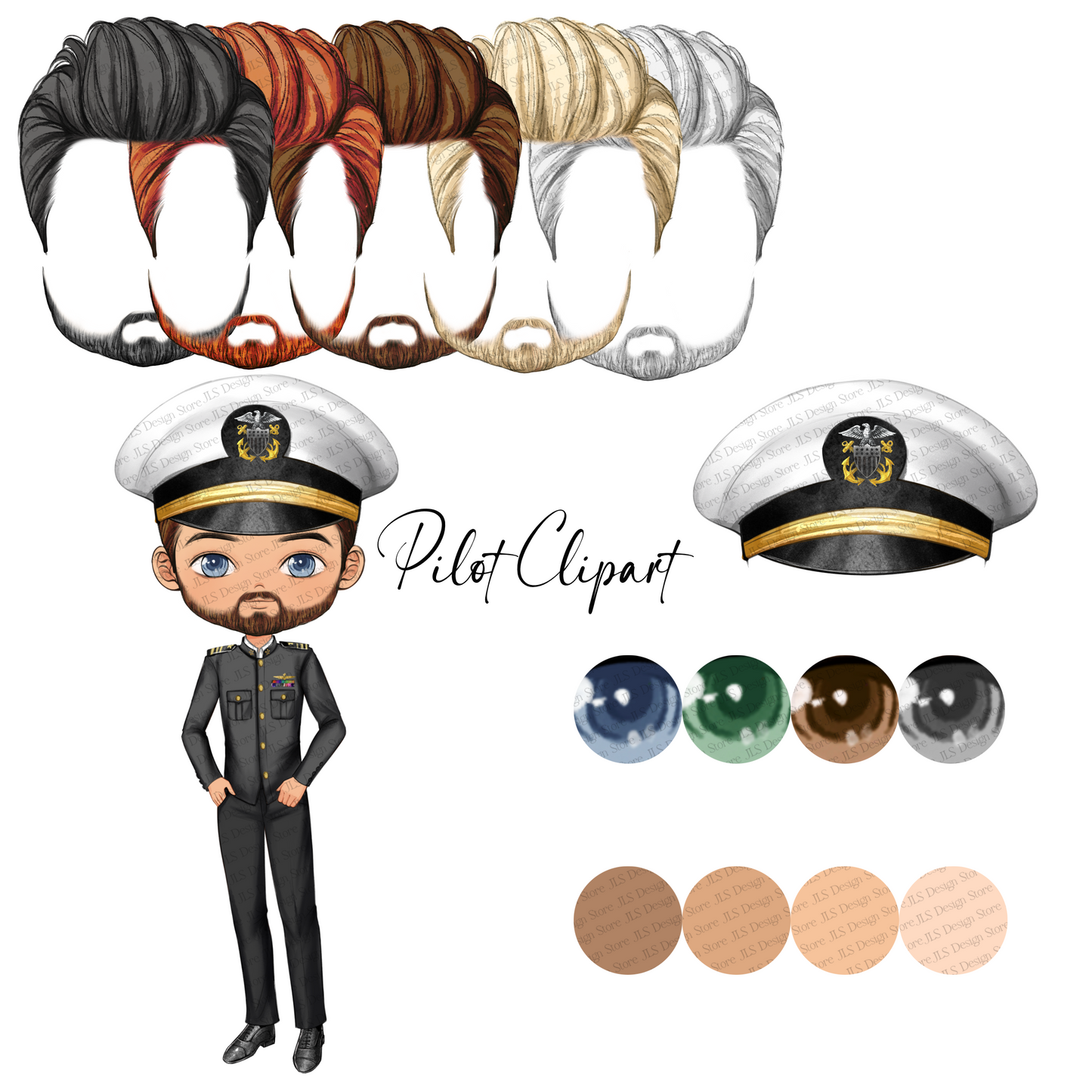 Pilot clipart pack