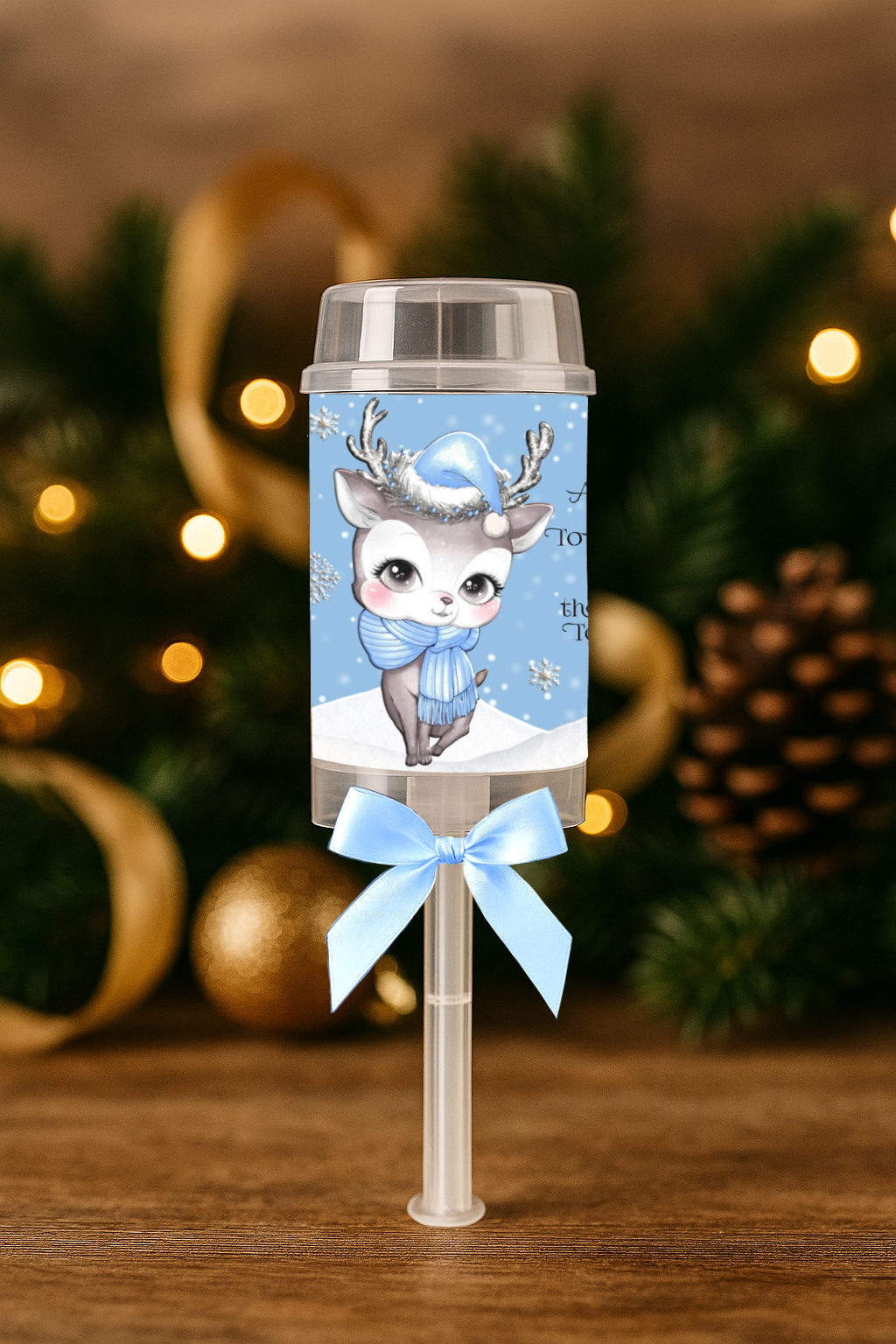 Reindeer food popper/bag label