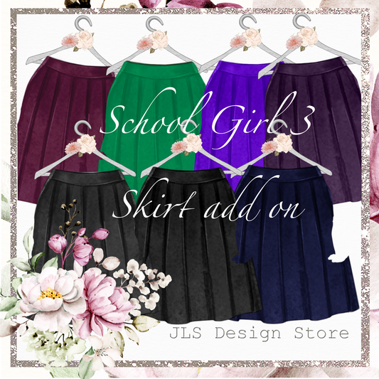 JLS GIRL 3 School Girl add on Skirts