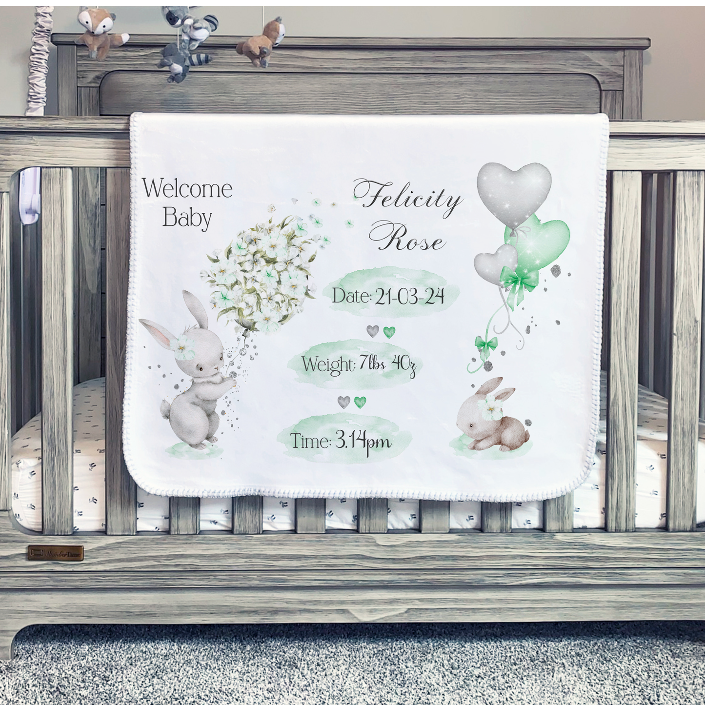 Bunny Baby Stat Mint Green