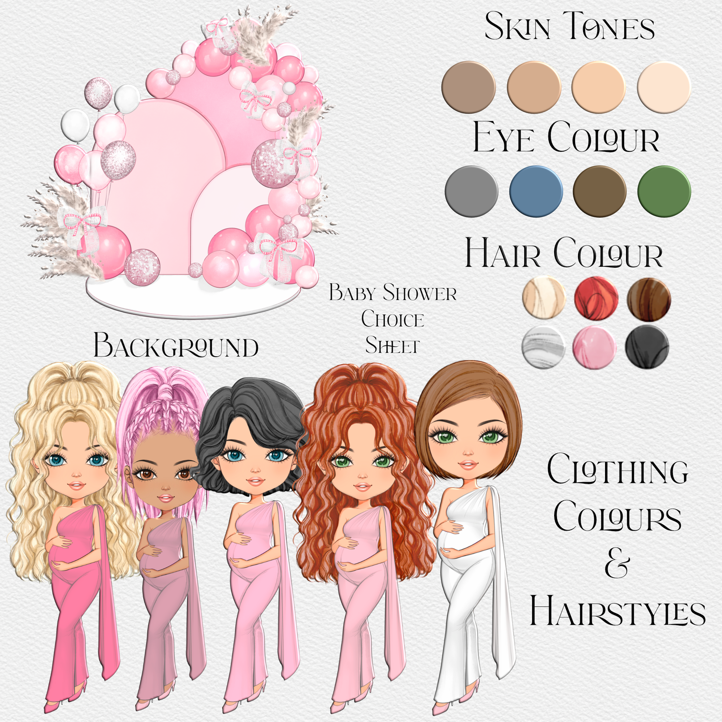 Baby Shower Pink Clipart