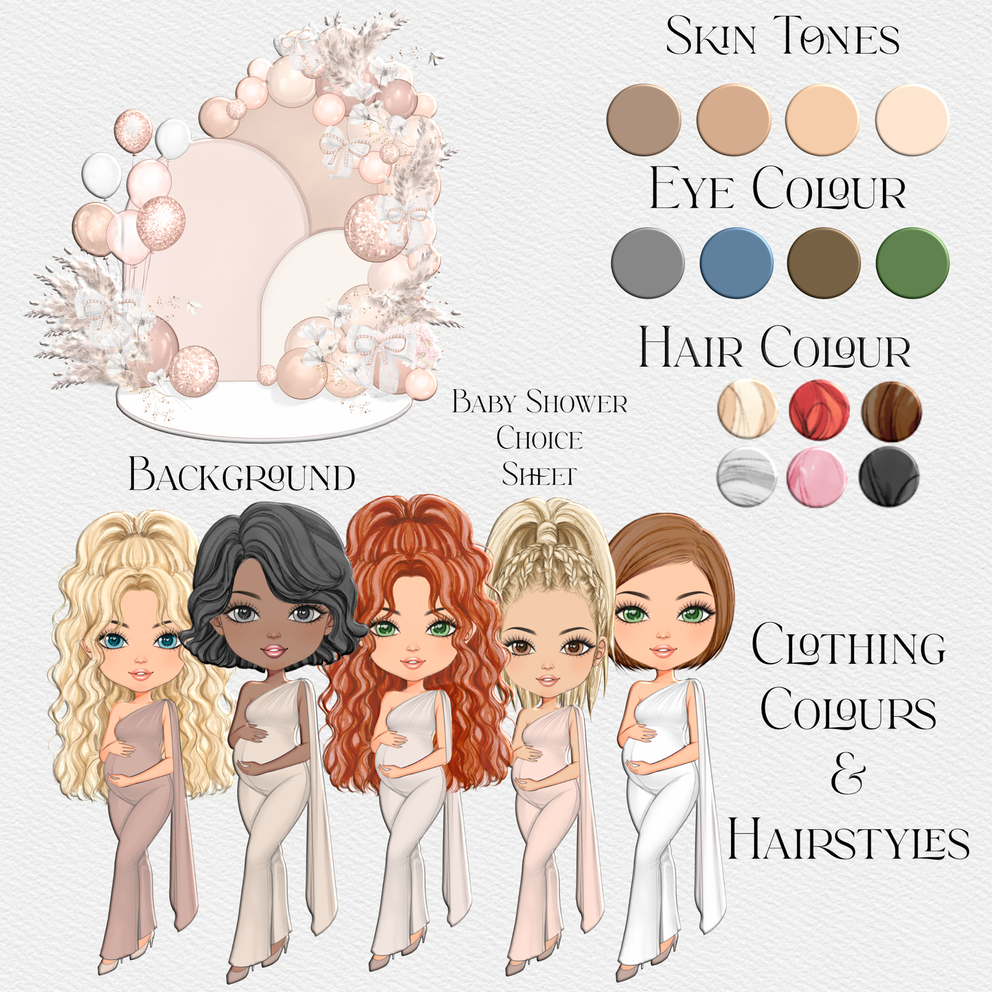 Baby Shower Neutral Clipart