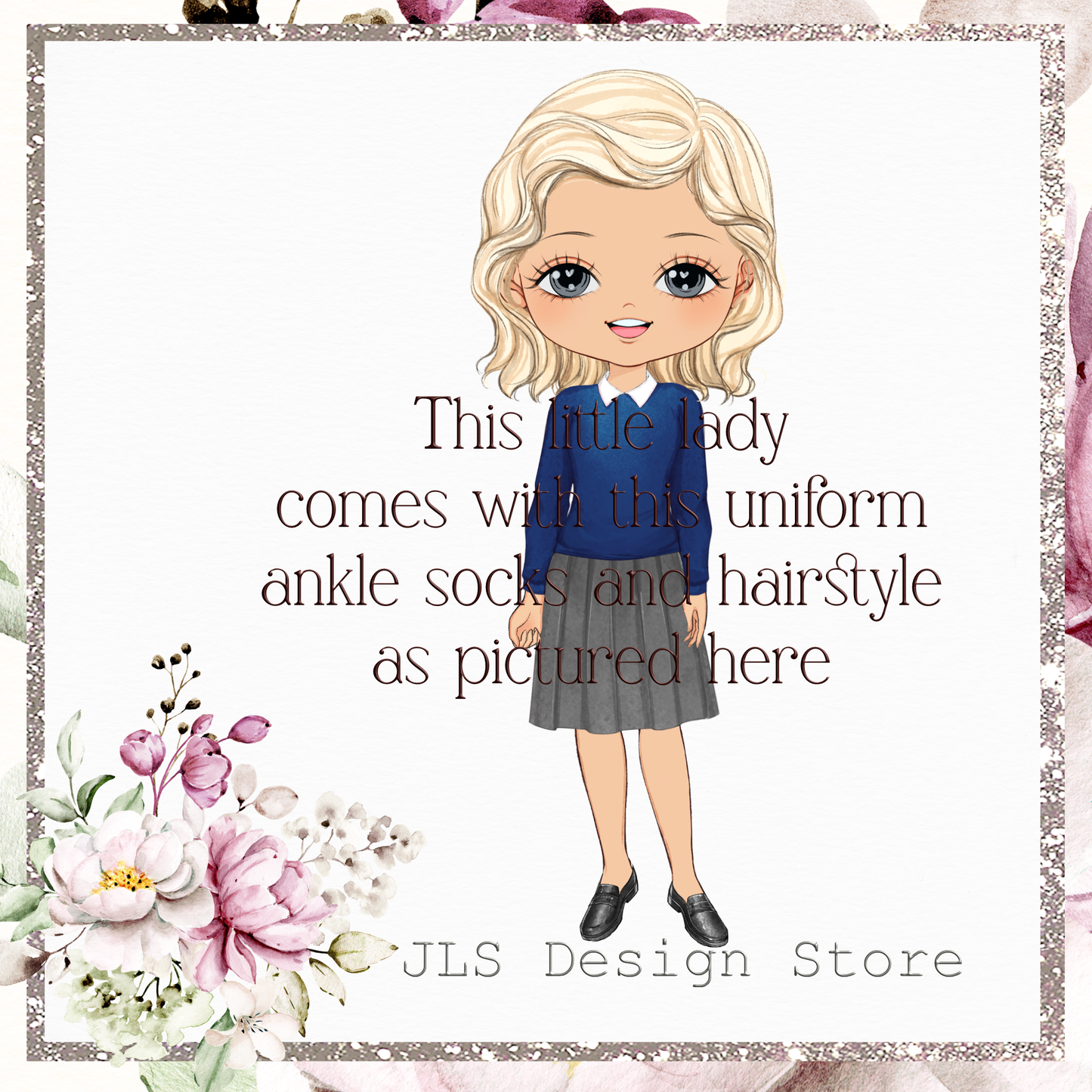 JLS GIRL 3 School Girl Navy Uniform