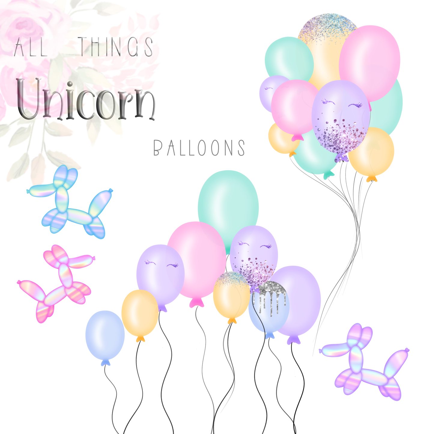All things Unicorn Clipart Set