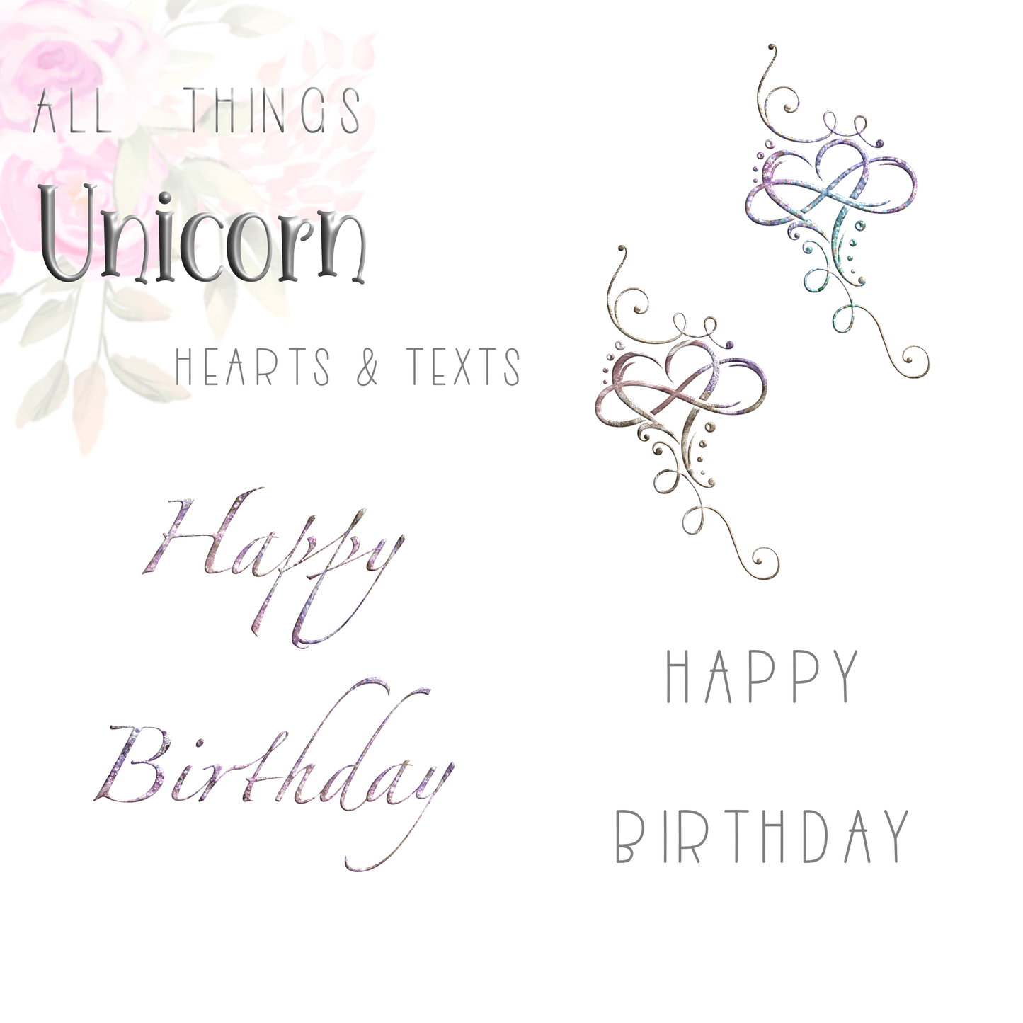 All things Unicorn Clipart Set