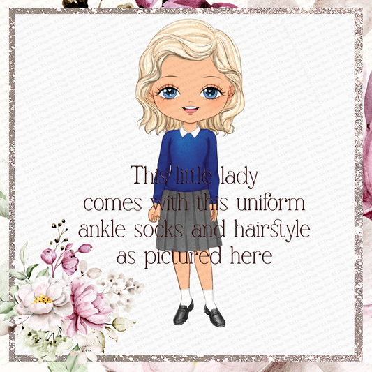 JLS GIRL 3 School Girl Blue Uniform