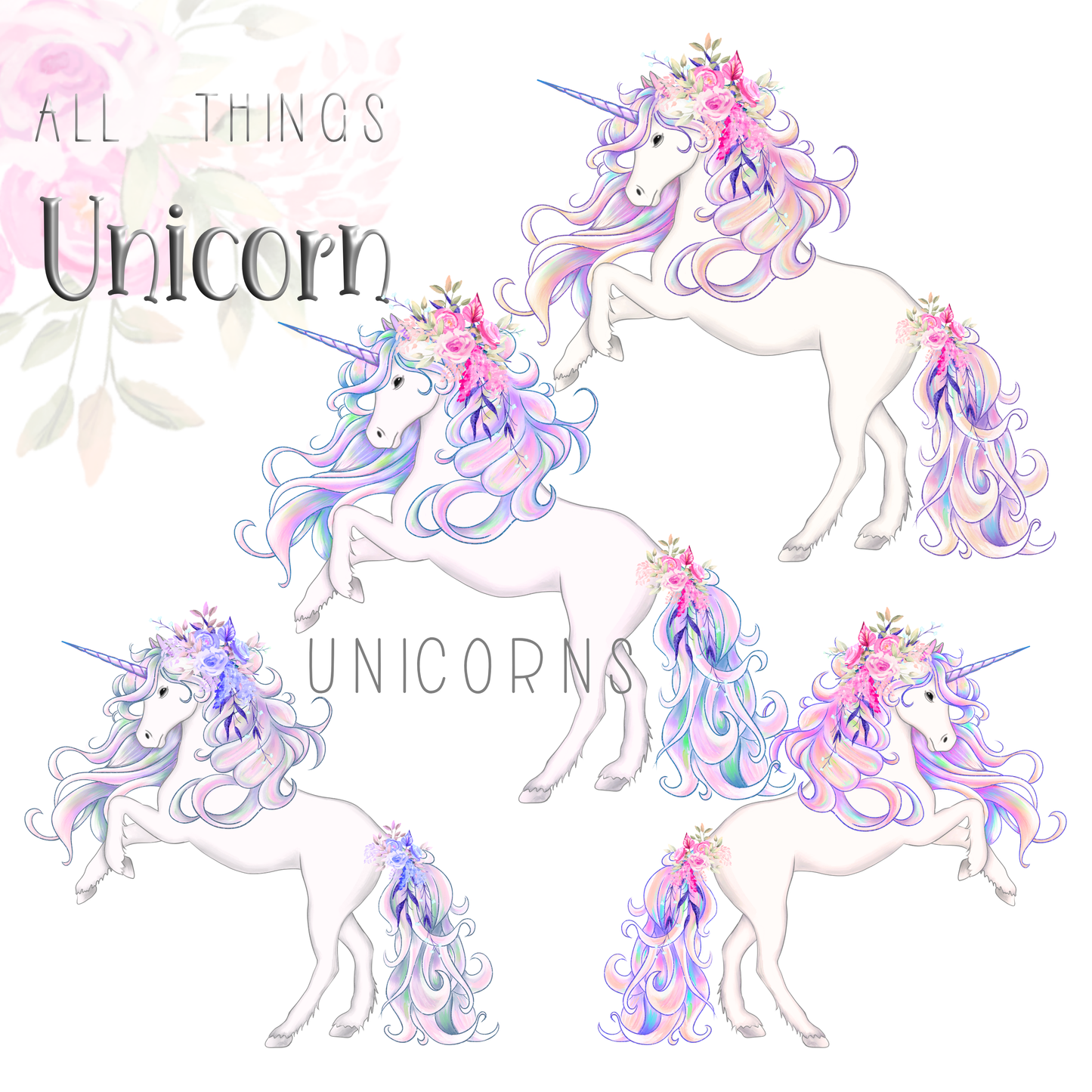 All things Unicorn Clipart Set