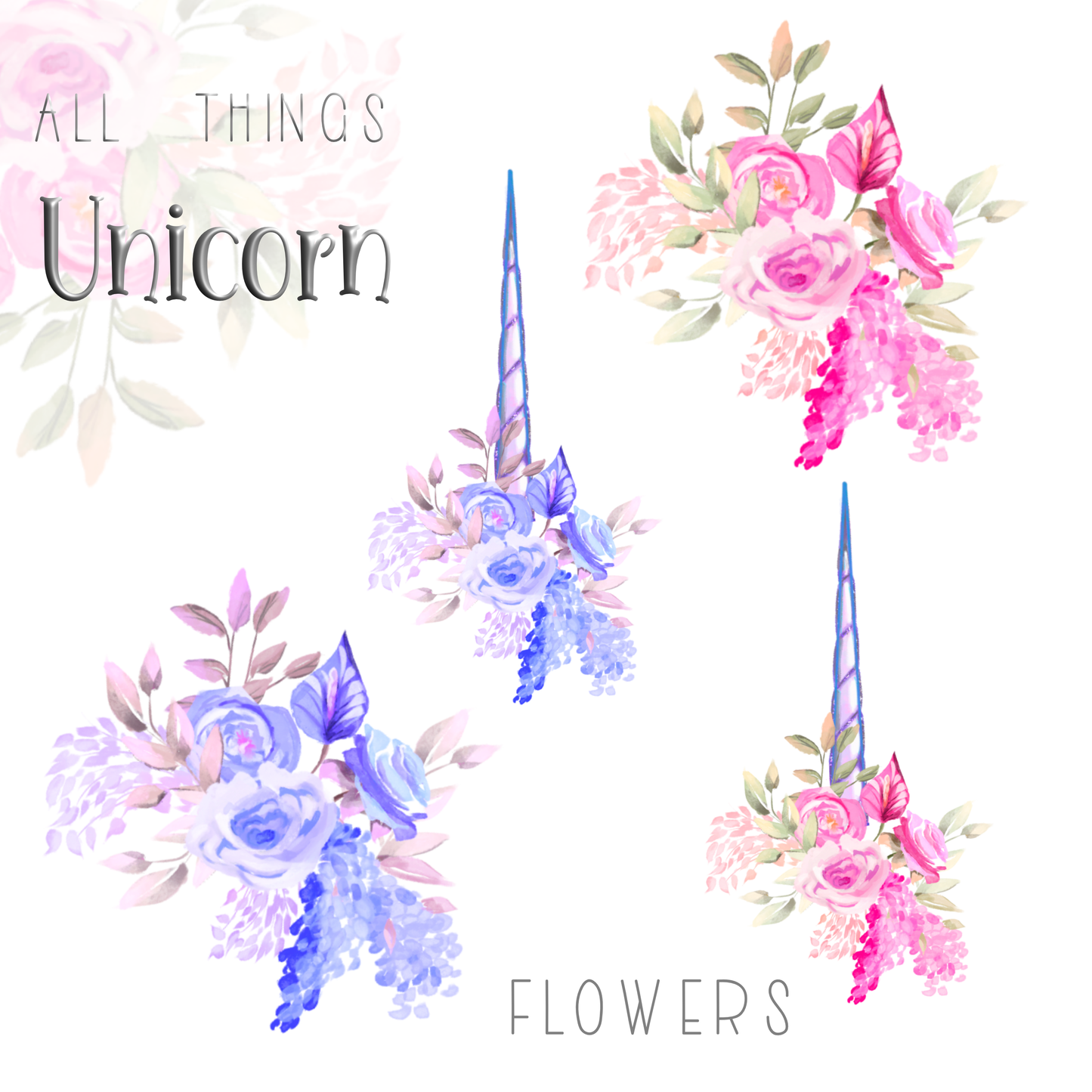 All things Unicorn Clipart Set