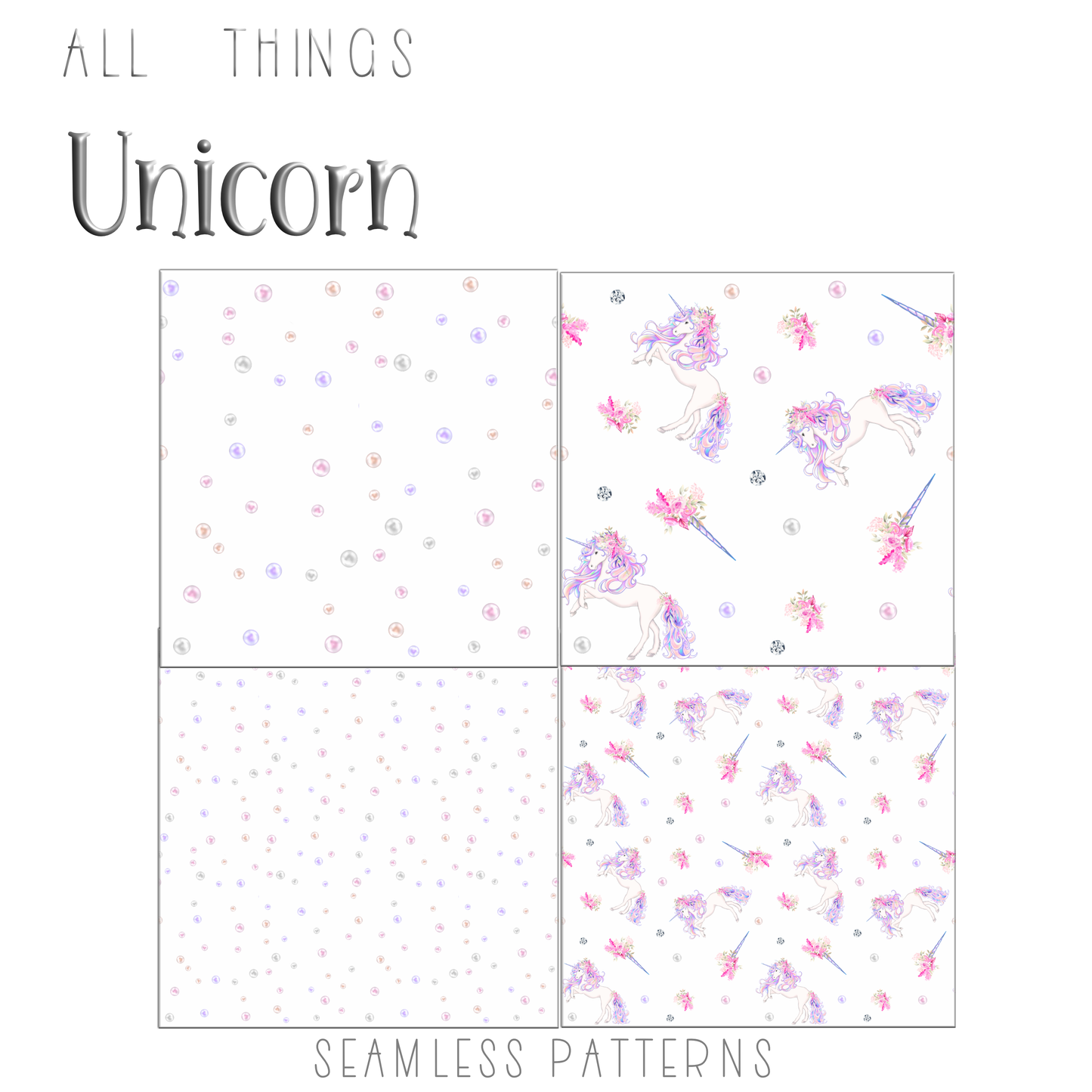 All things Unicorn Clipart Set