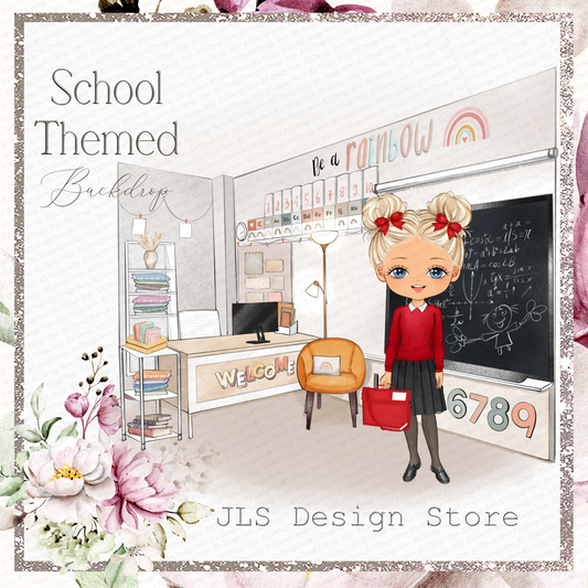 Classroom Backdrop (only) Clipart