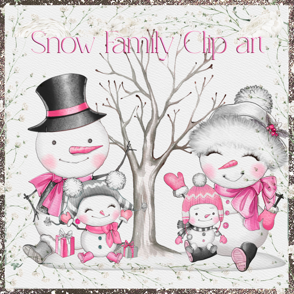 Snow Family Clip Art