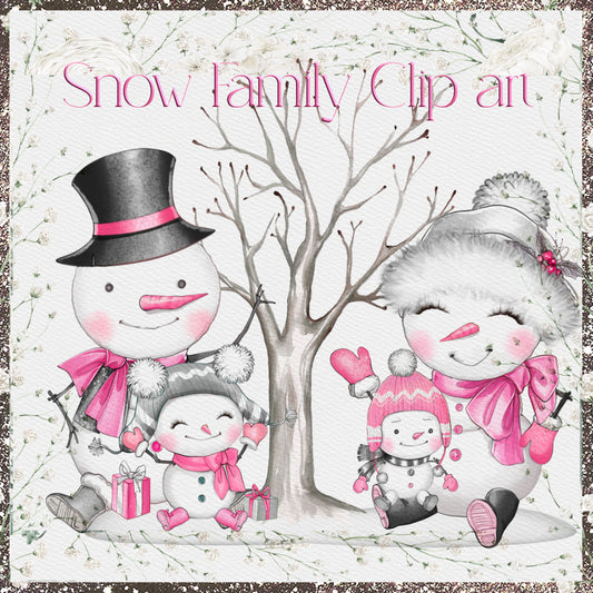 Snow Family Clip Art jls design store