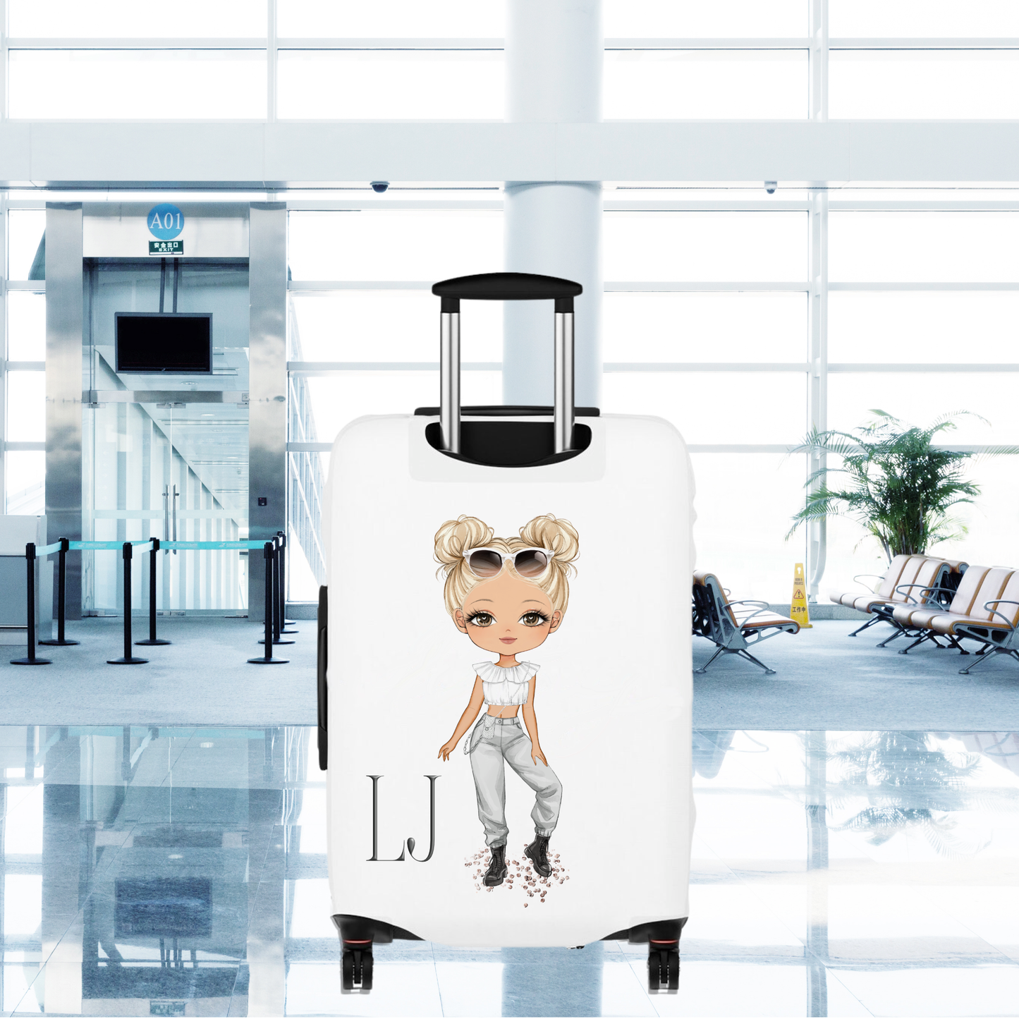 Suitcase Cover Mockup