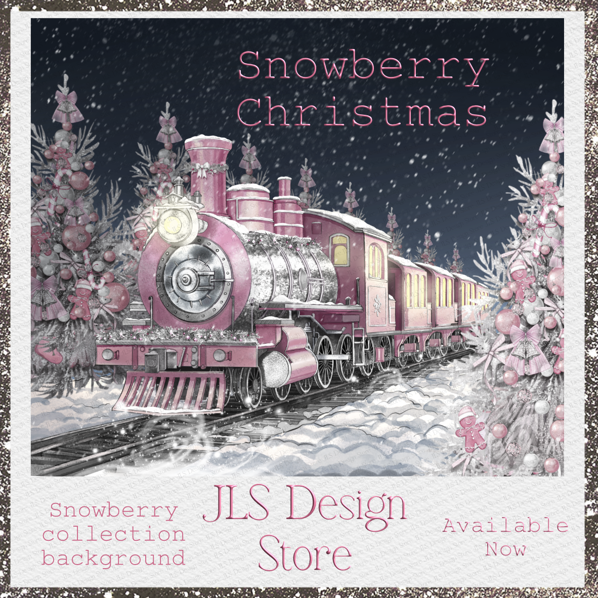 Snowberry Christmas Family Background