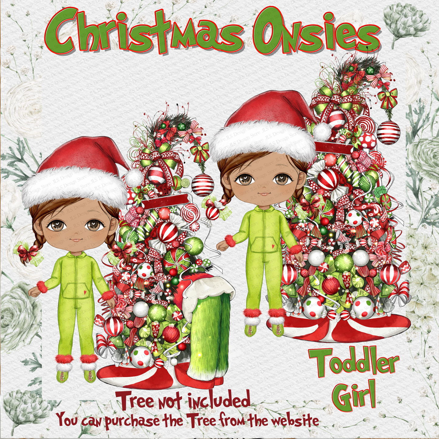 Green and Red Toddler Christmas Onesie