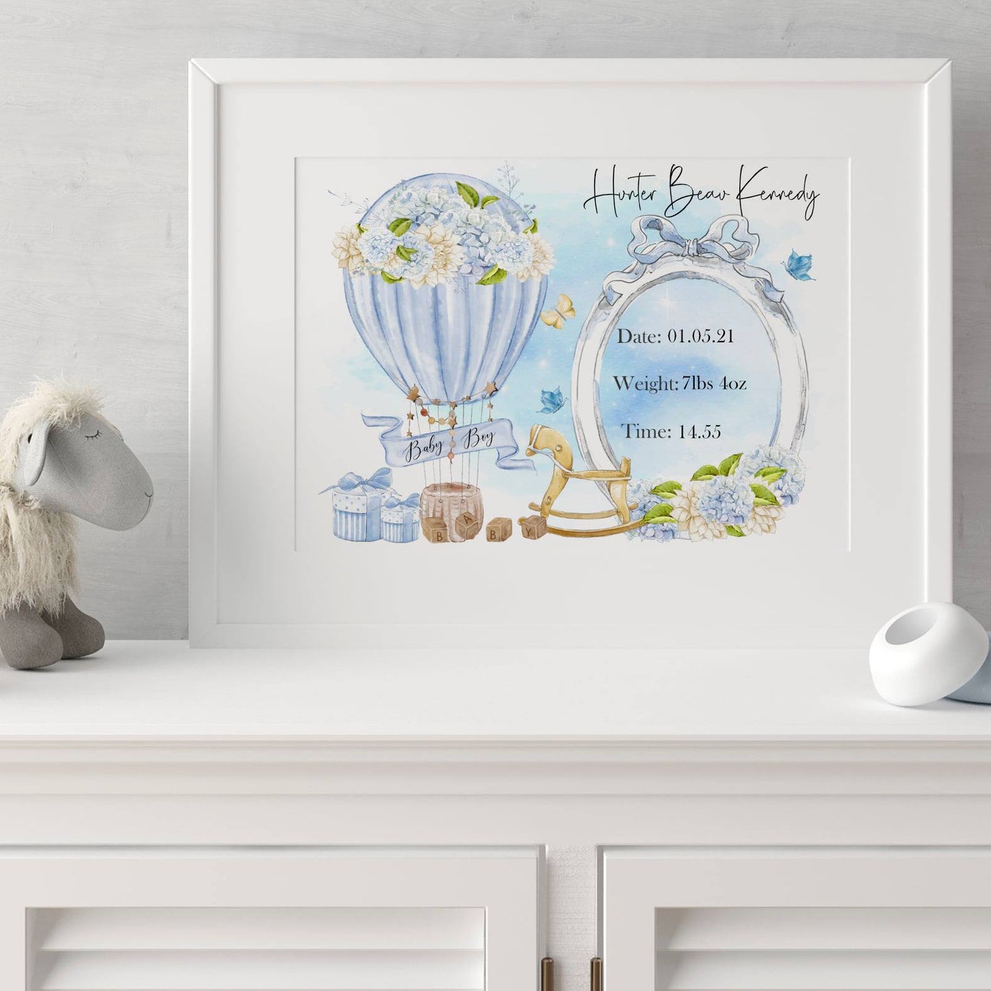 Balloon Baby Stats Boy & Girl