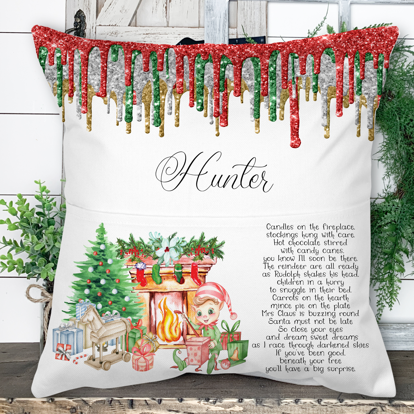 Christmas Elf Pocket Cushion Design
