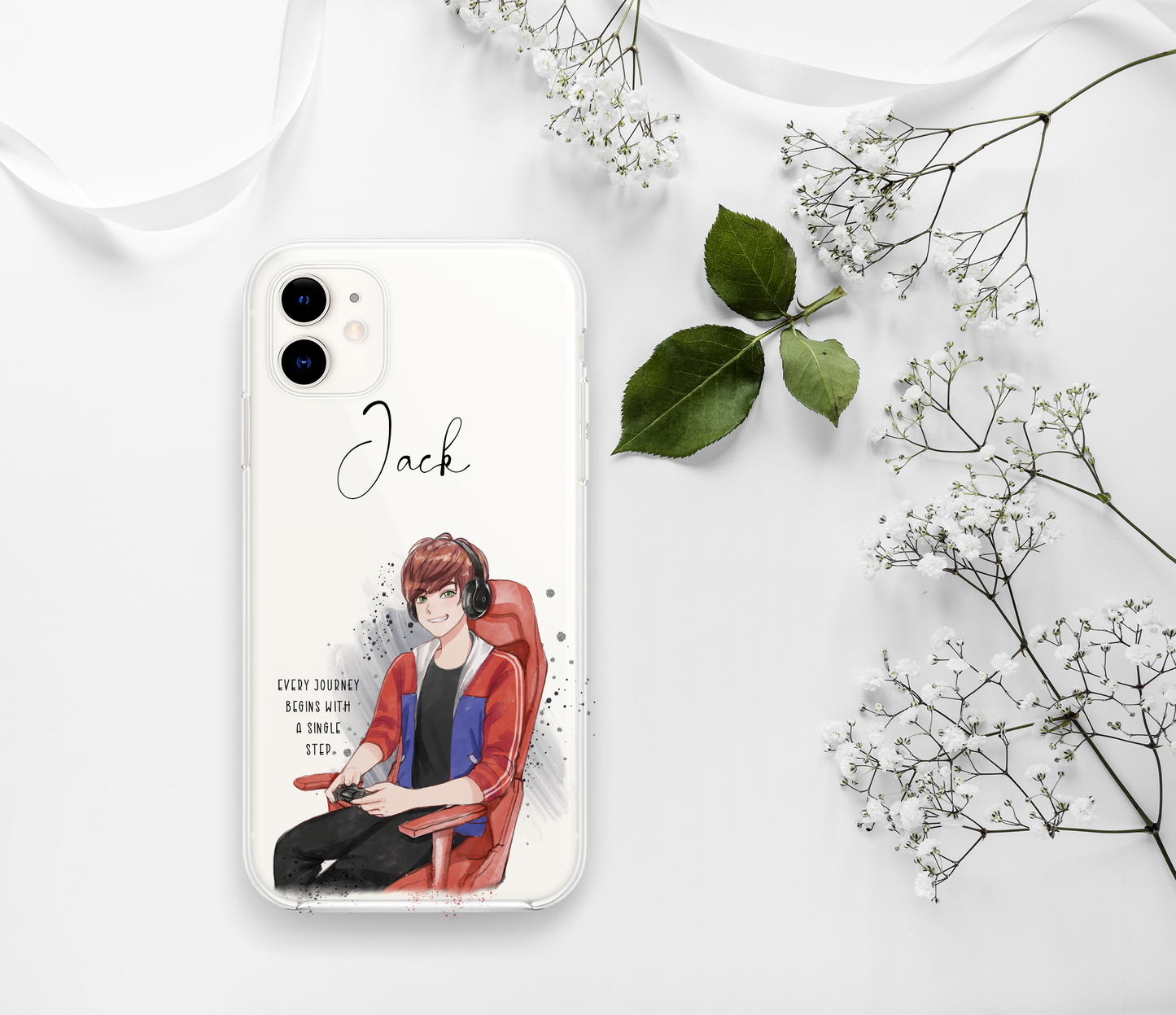 Anime Gamer Boy Digital Design