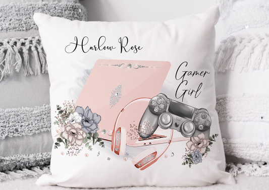 Gamer Girl Rosegold and Silver