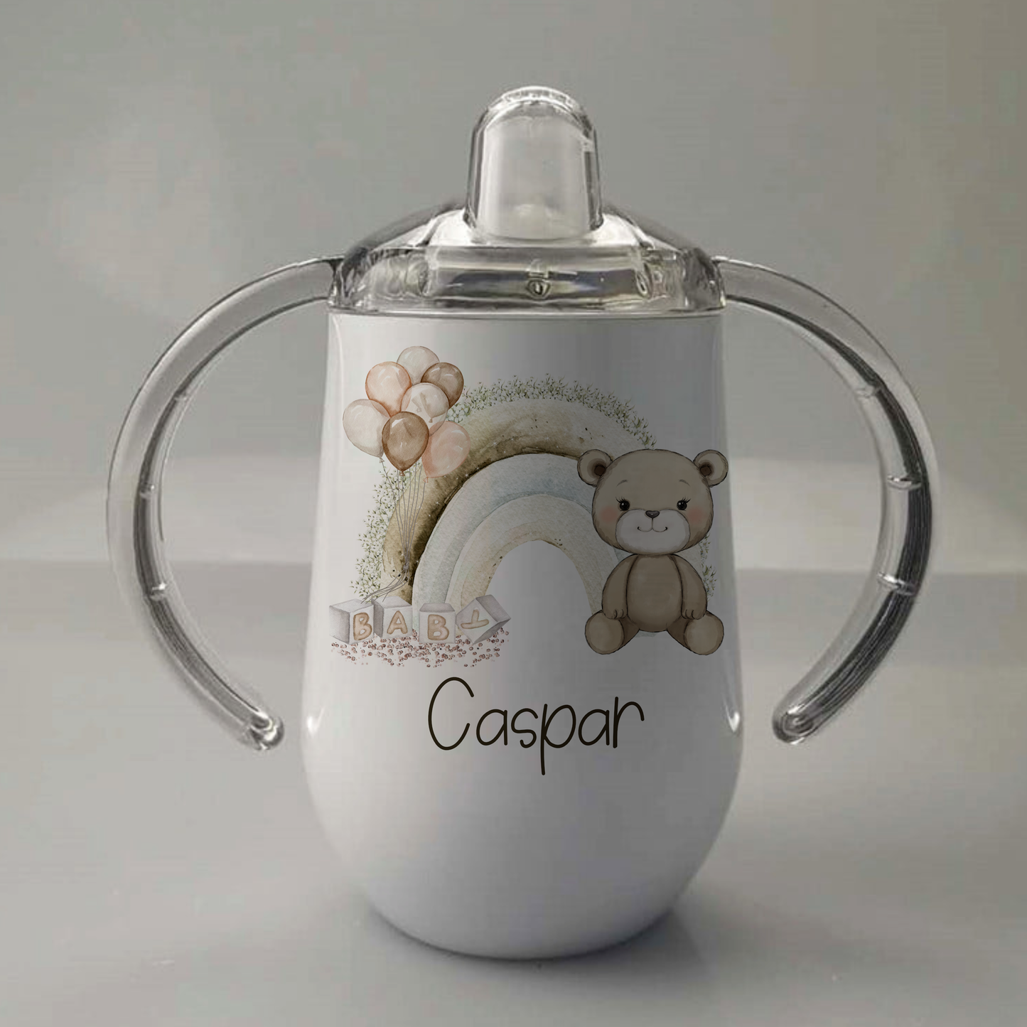 Neutral Bear With Rainbow