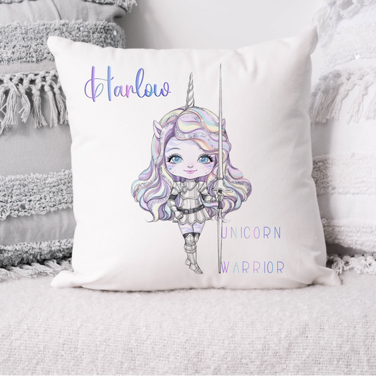 Rainbow Unicorn Girl and Unicorn