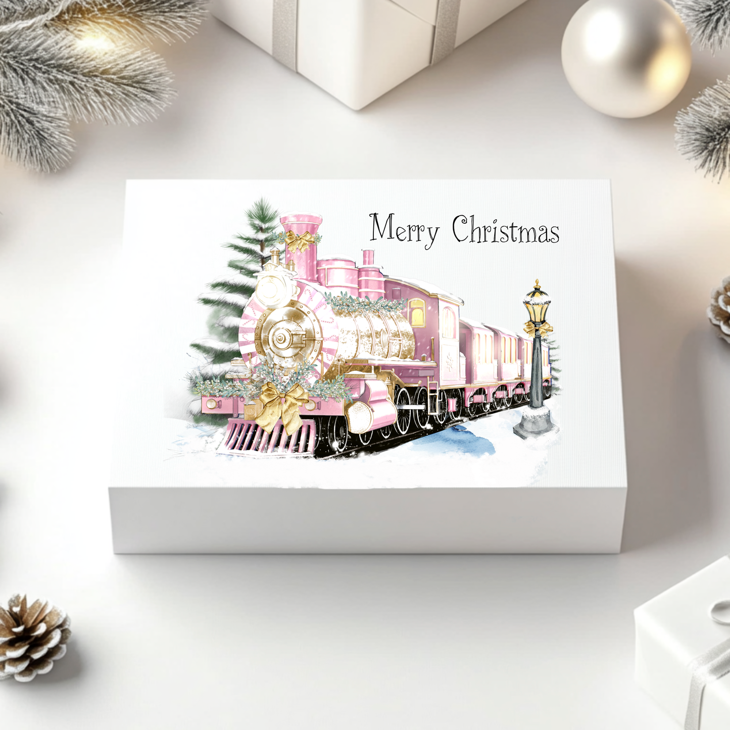 Pink Christmas Trains