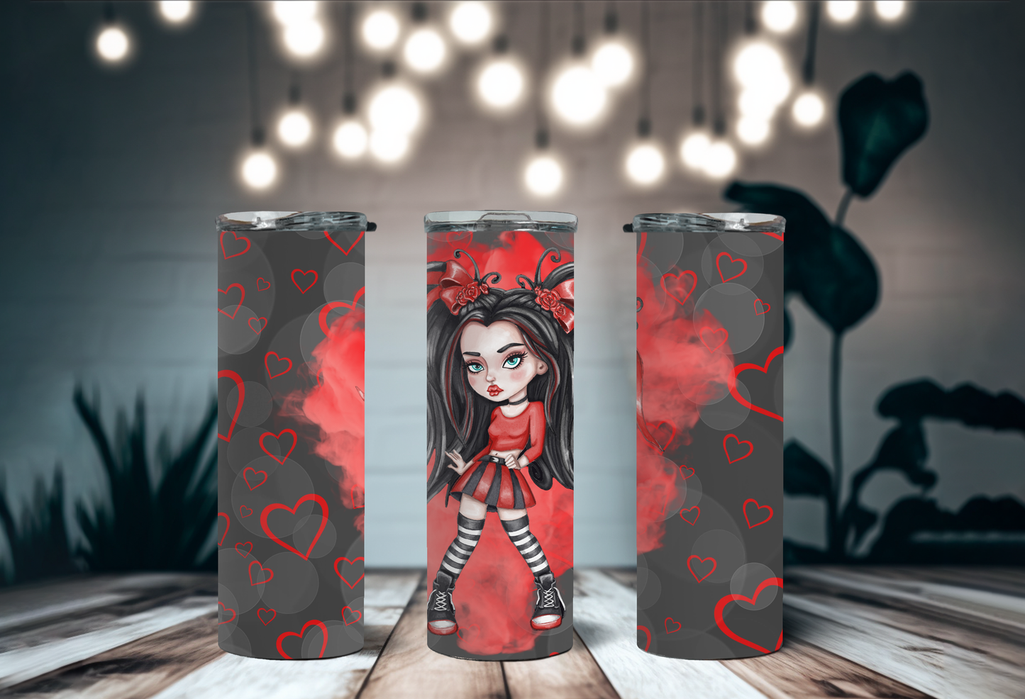 Goth Girl Tumbler Wrap