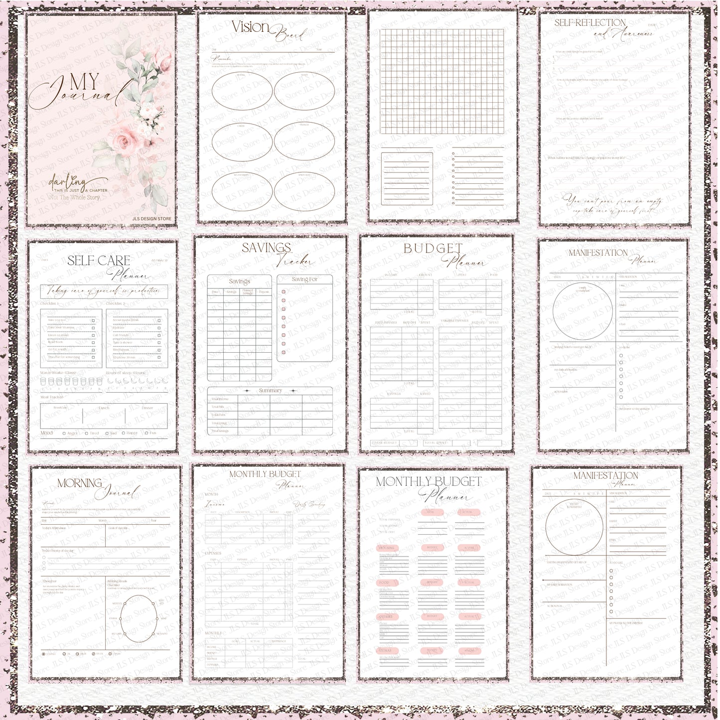 Editable Journal/ Planner Pages Print version