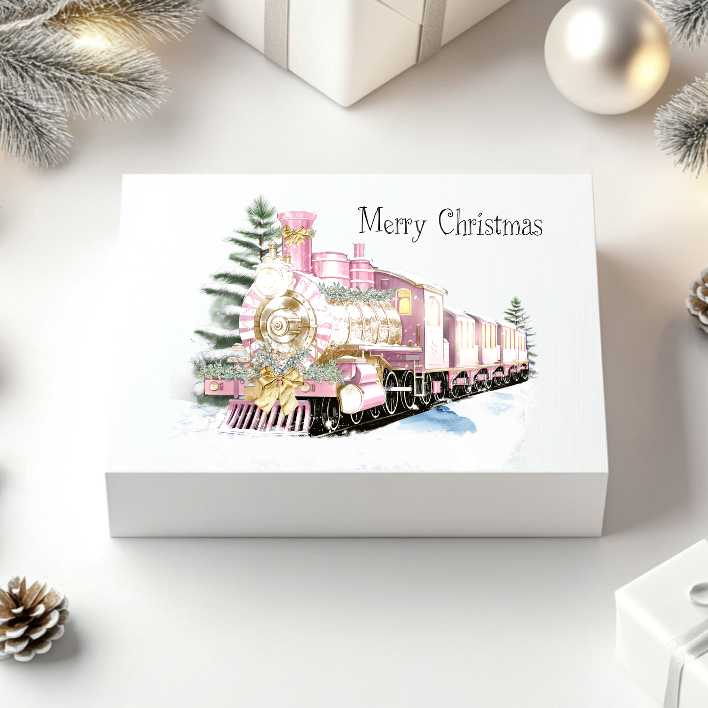 Pink Christmas Trains