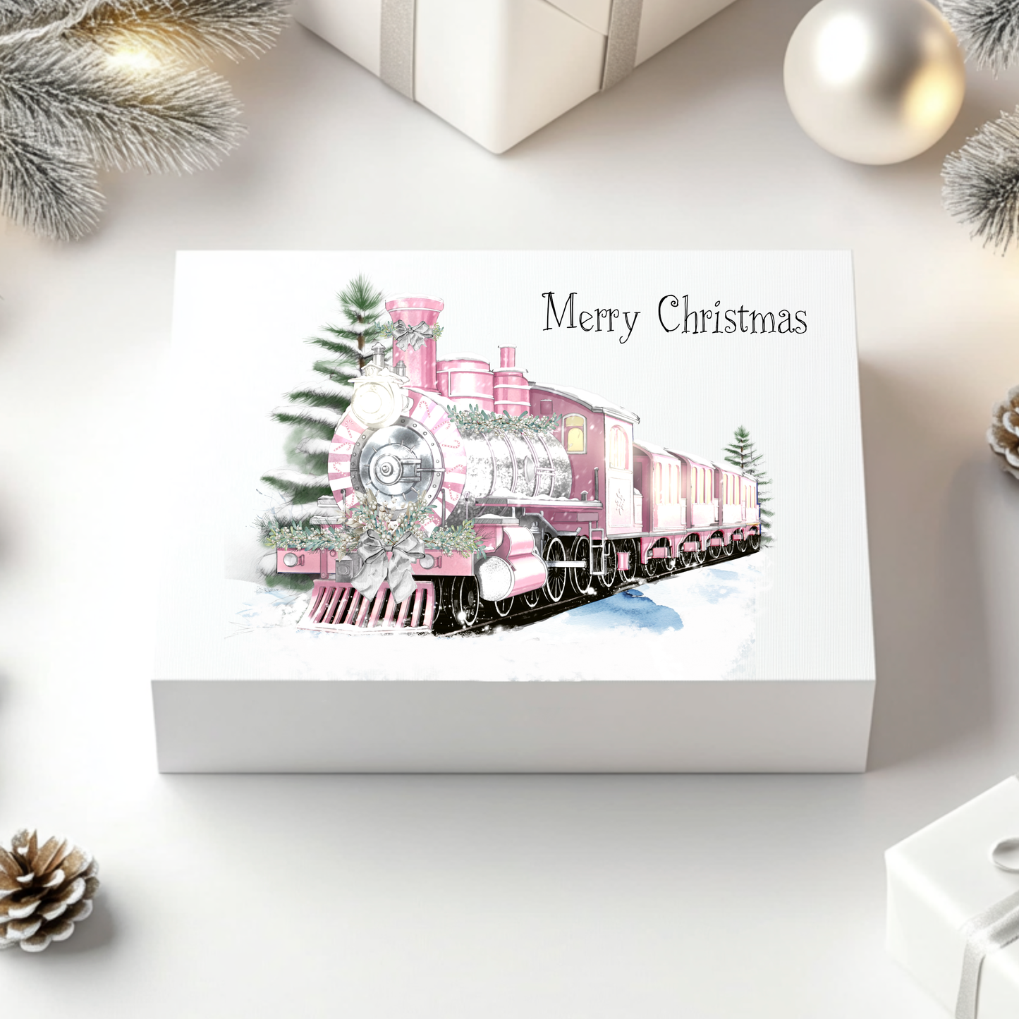 Pink Christmas Trains