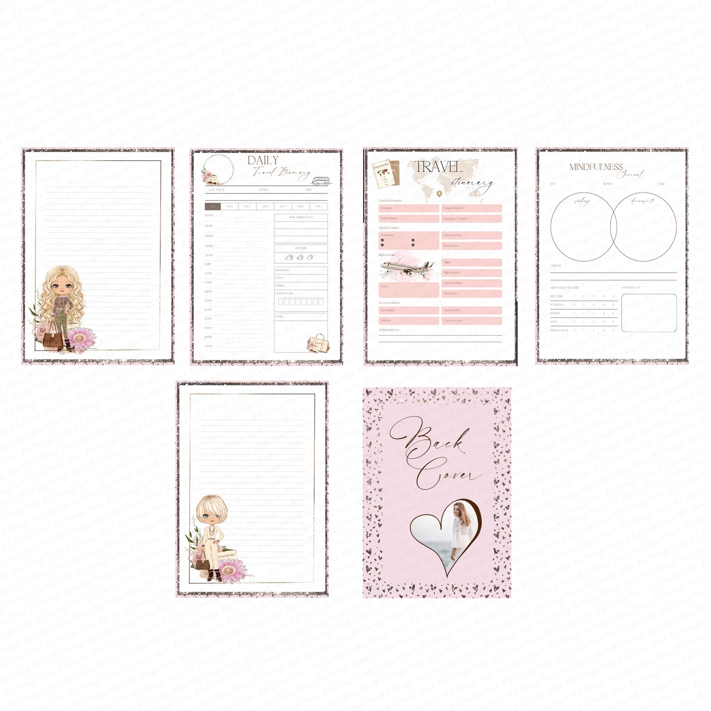 Editable Journal/ Planner Pages Print version