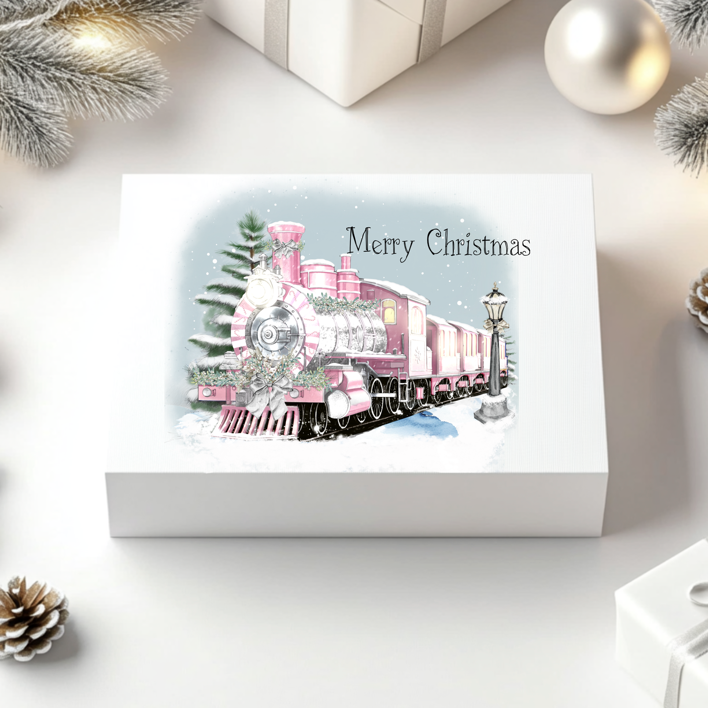 Pink Christmas Trains