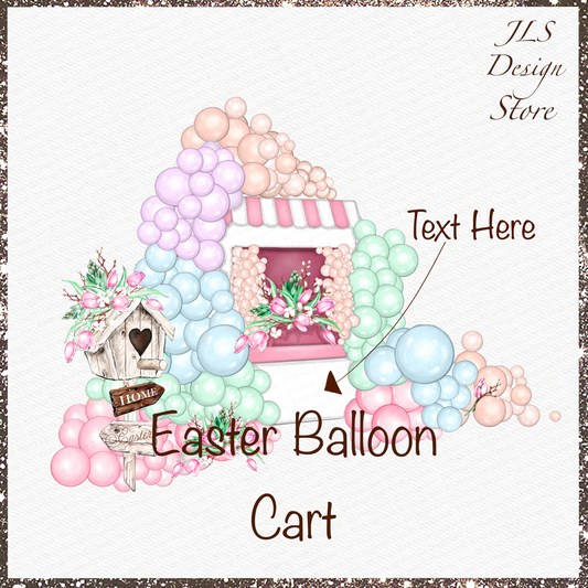 Easter Balloon Cart