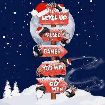 Christmas Gamer Sign plus GIF EXCLUSIVE