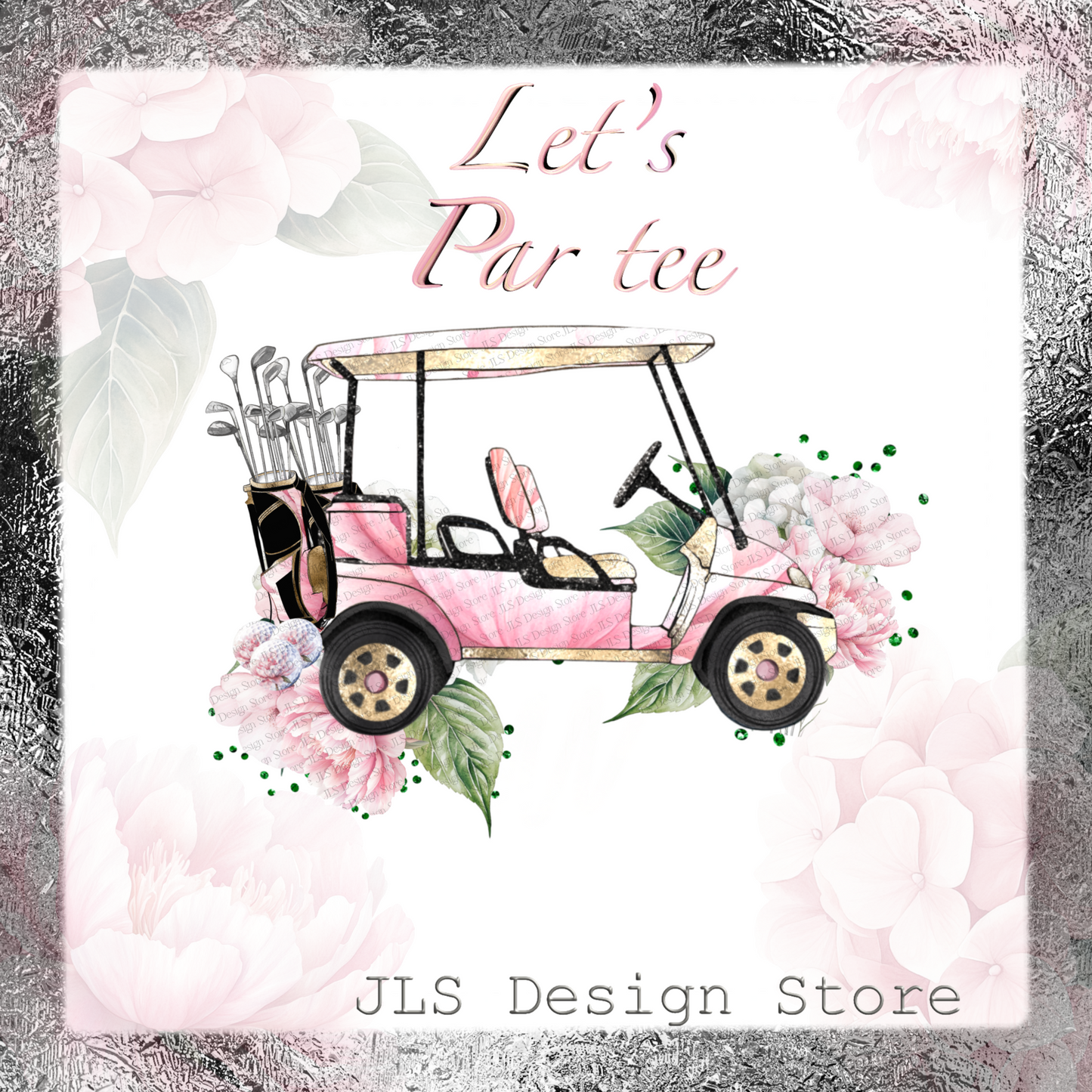 Lady Golfer Clipart Set
