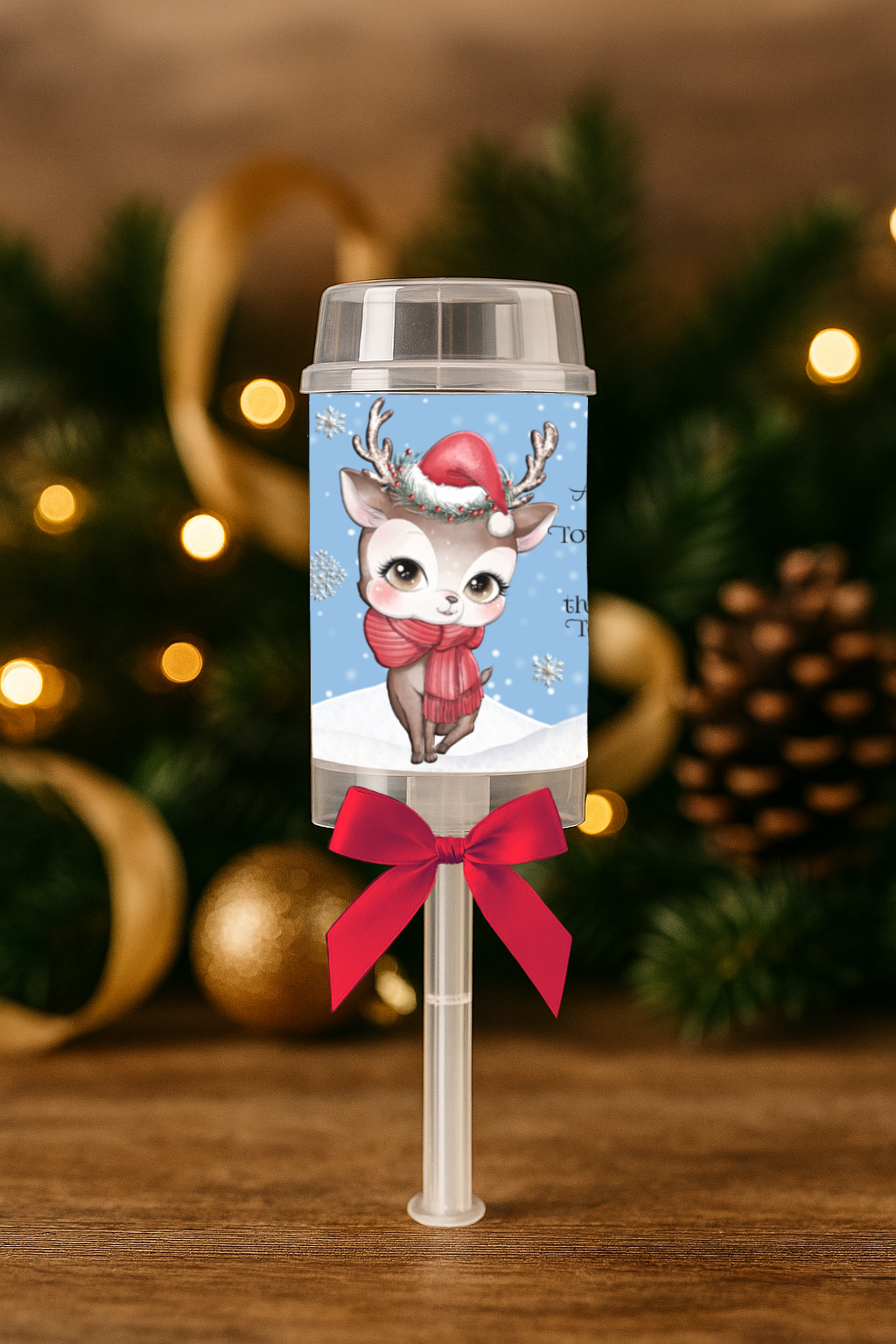 Reindeer food popper/bag label