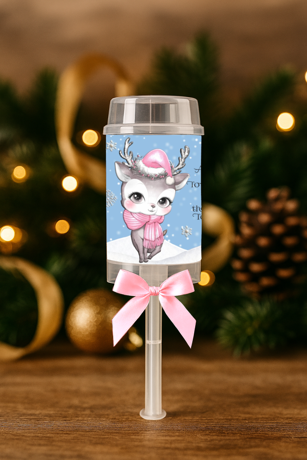 Reindeer food popper/bag label