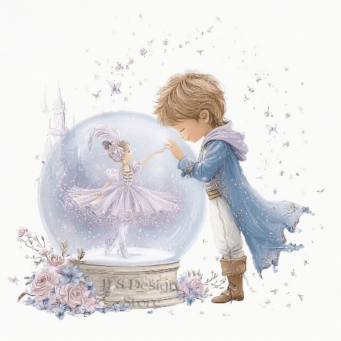 Nutcracker Snowglobe and Little Boy and Personalised GIF EXCLUSIVE