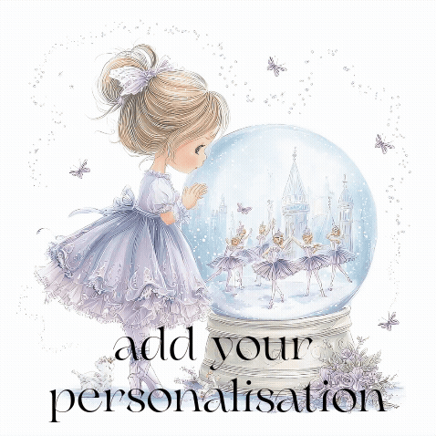 Nutcracker Snowglobe and Little Girl and Pesonalised GIF EXCLUSIVE