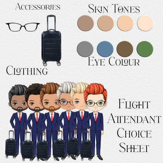 Male Flight Attendant Clipart