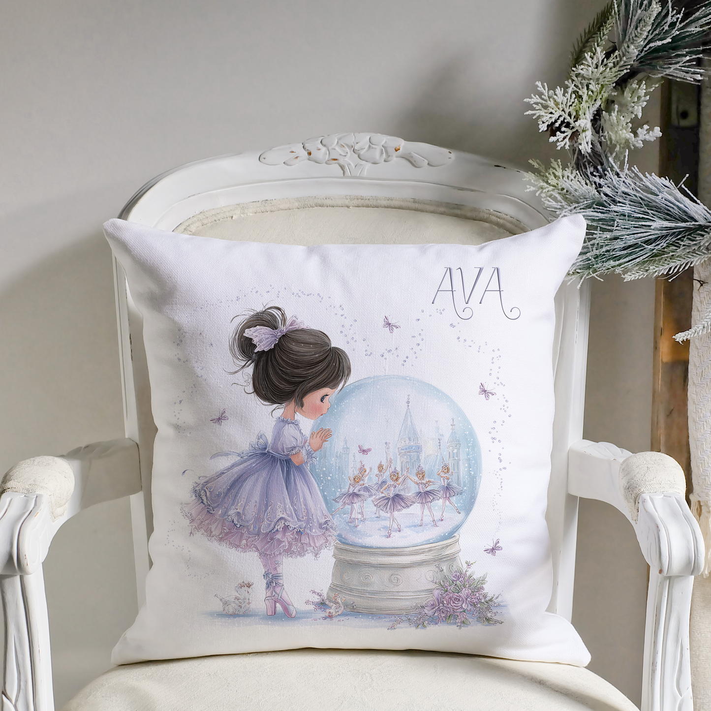 Nutcracker Snowglobe and Little Girl and Pesonalised GIF EXCLUSIVE