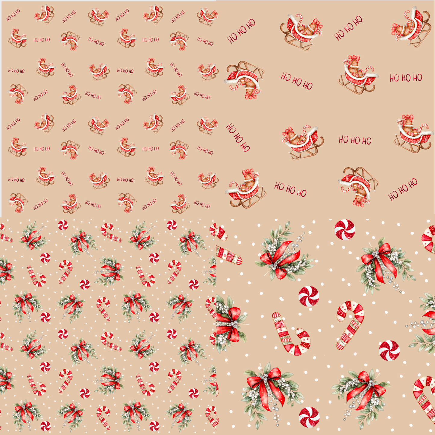 Christmas Digital Seamless Patterns