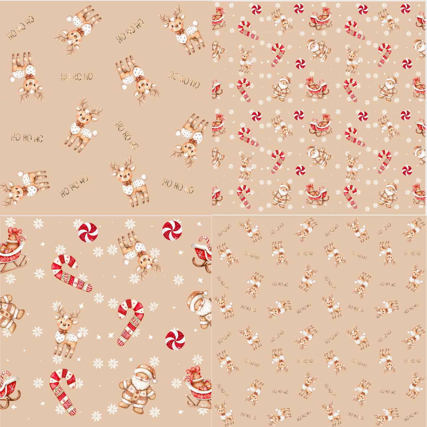 Christmas Digital Seamless Patterns