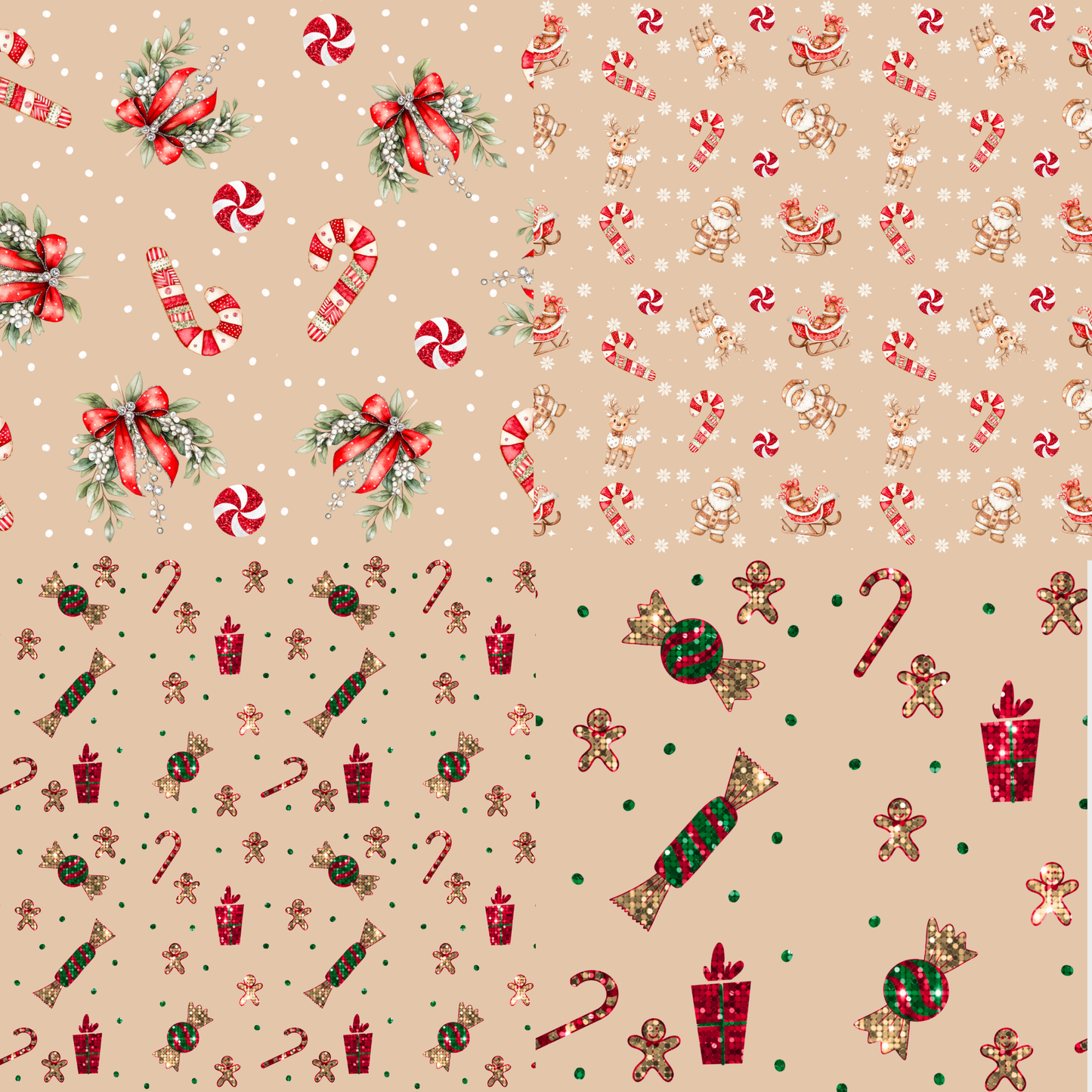 Christmas Digital Seamless Patterns