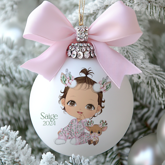 Snowberry Christmas Family Baby Girl