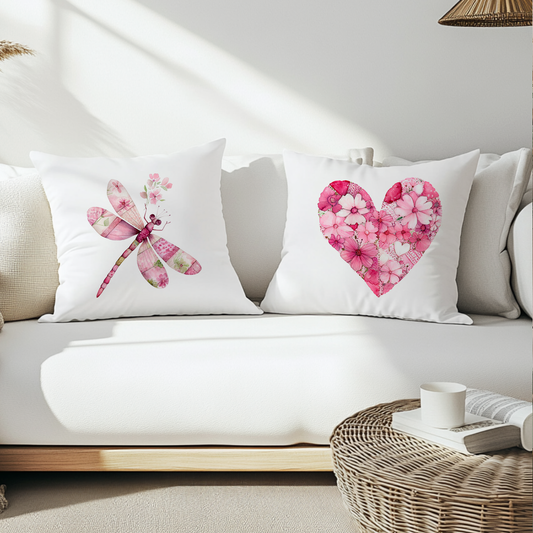 Hearts Dragonflies and Butterflies