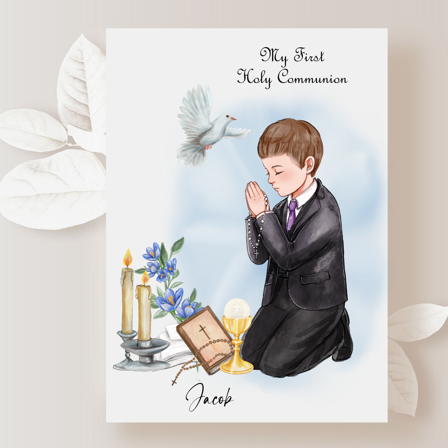 Holy Communion Boy Praying