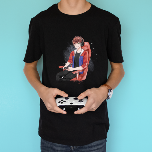 Anime Gamer Boy Digital Design